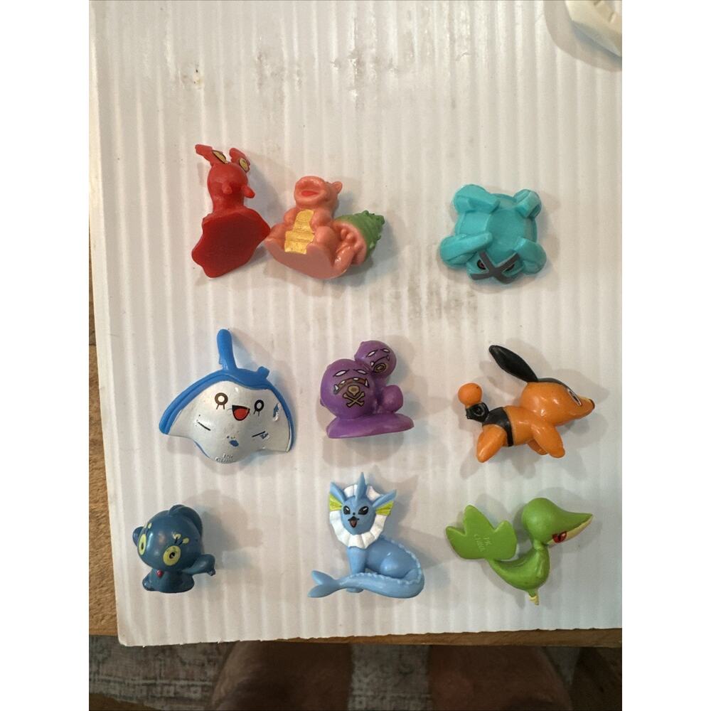 Tiny Pokémon Mini Figures Lot Of 10 Micro PVC 1/2” Small Mixed Characters